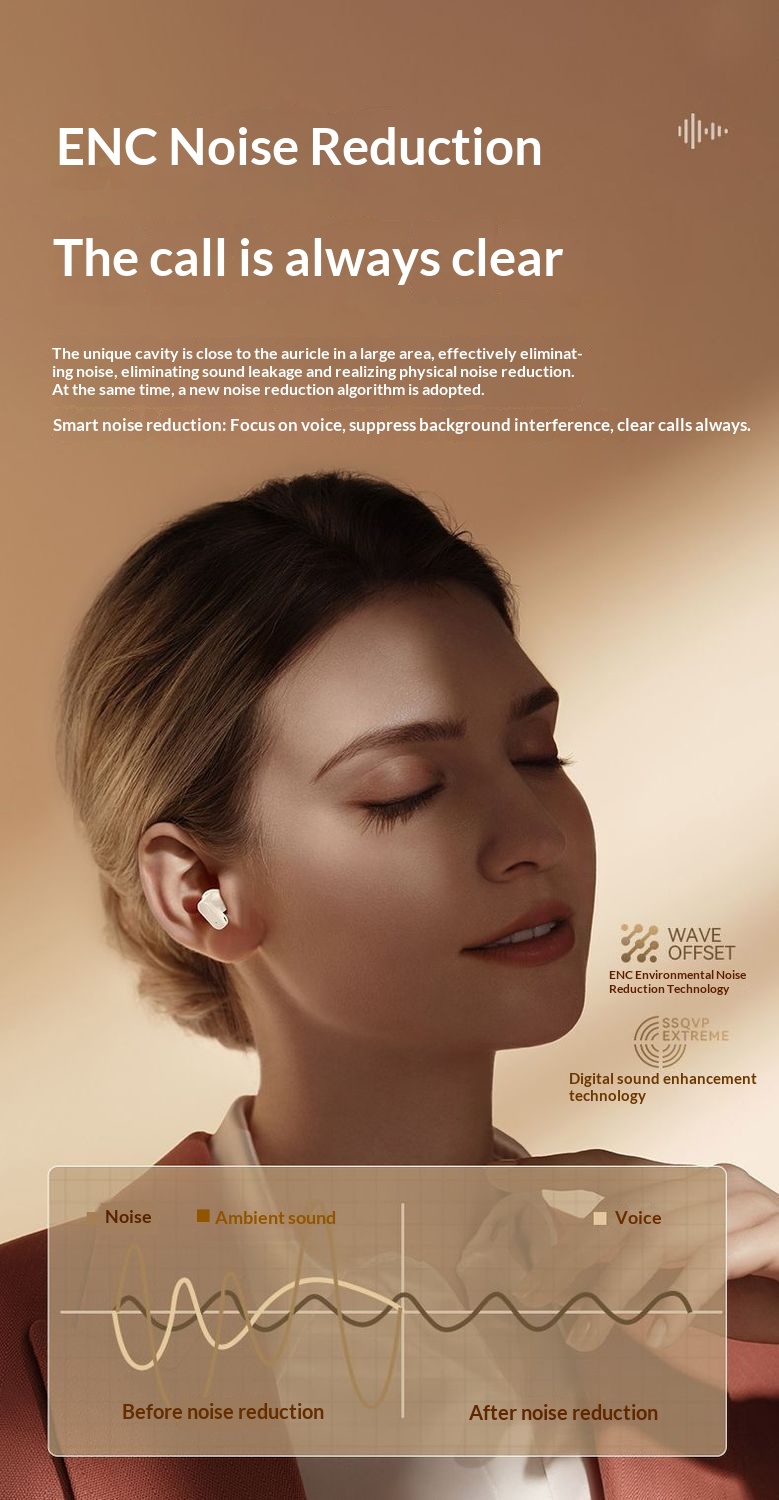 Écouteurs Bluetooth NeoGear Q1 sans fil intra-auriculaires 2025 : réduction de bruit, son haute qualité, longue autonomie, idéaux pour le sport._voghion.com