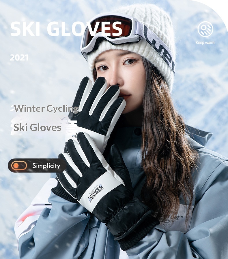 Guanti invernali da sci, spessi e caldi, per bici elettrica, moto, equitazione, antivento, antifreddo, antiscivolo, per uomo_voghion.com