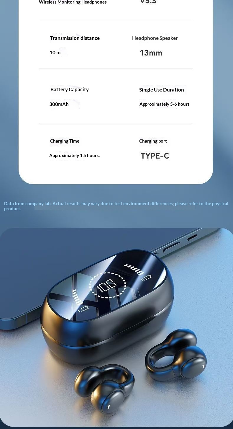 Écouteurs intra-auriculaires Bluetooth haut de gamme NeoGear, sans fil, à clip, haute qualité sonore, longue autonomie, réduction de bruit intelligente_voghion.com