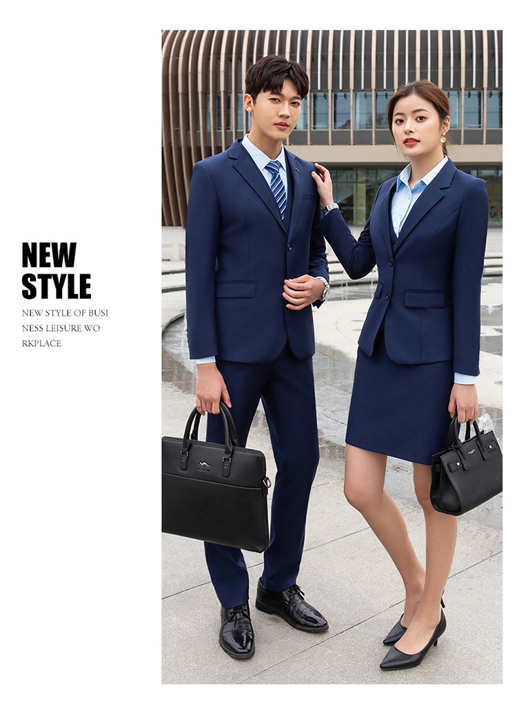 ragazzo Unisex Set Business Abbigliamento Formale Professionale Uomo Groomsman Suit Blu Reale Abbigliamento da Lavoro Slim Fit_voghion.com