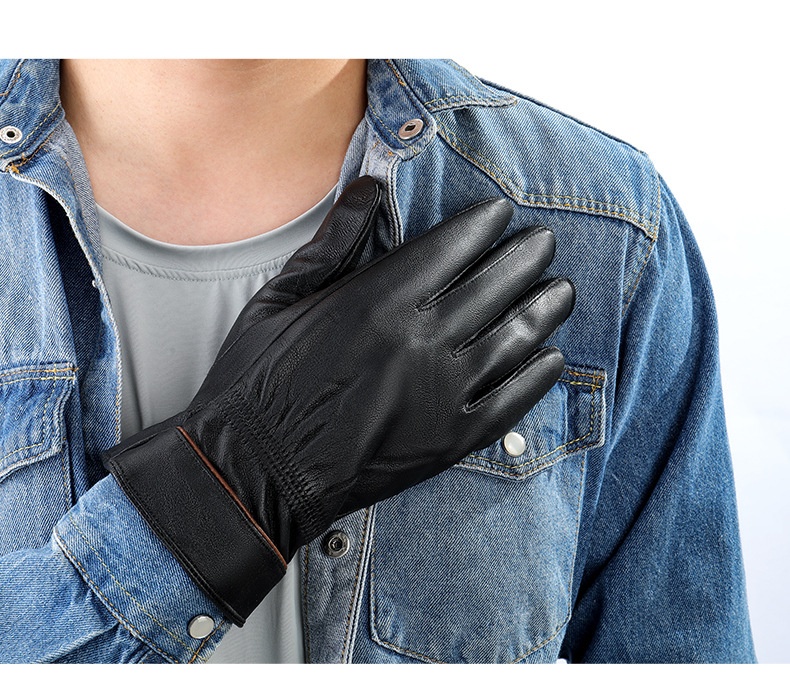 boy Boy Boy For Women And Men Winter Korean Solid Color Pattern Warm Fleece Thickened Waterproof Cold-Proof Fingered Cycling Ski_voghion.com