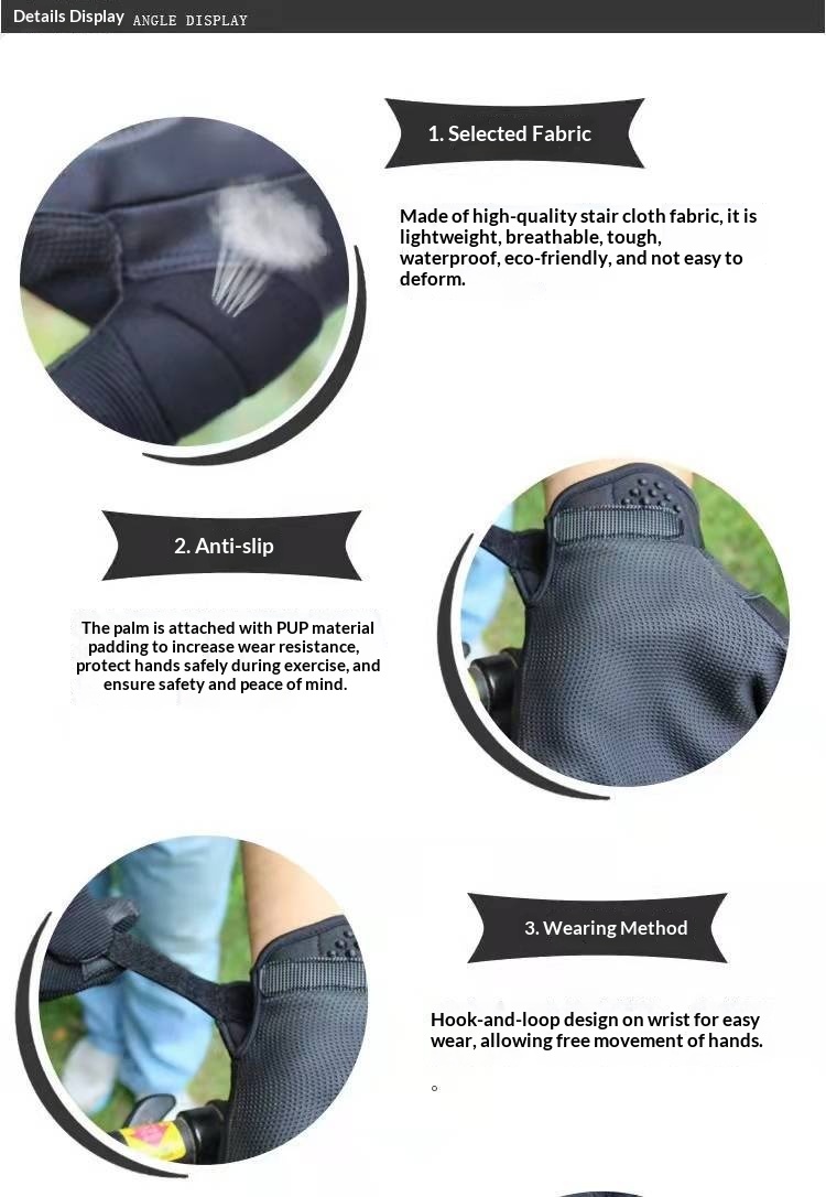 boy Boy Boy Cross-Border New Fitness Men's Outdoor Tactical Training Cycling Full Finger Warmth Anti-Cut PU Gloves Foreign Trade_voghion.com