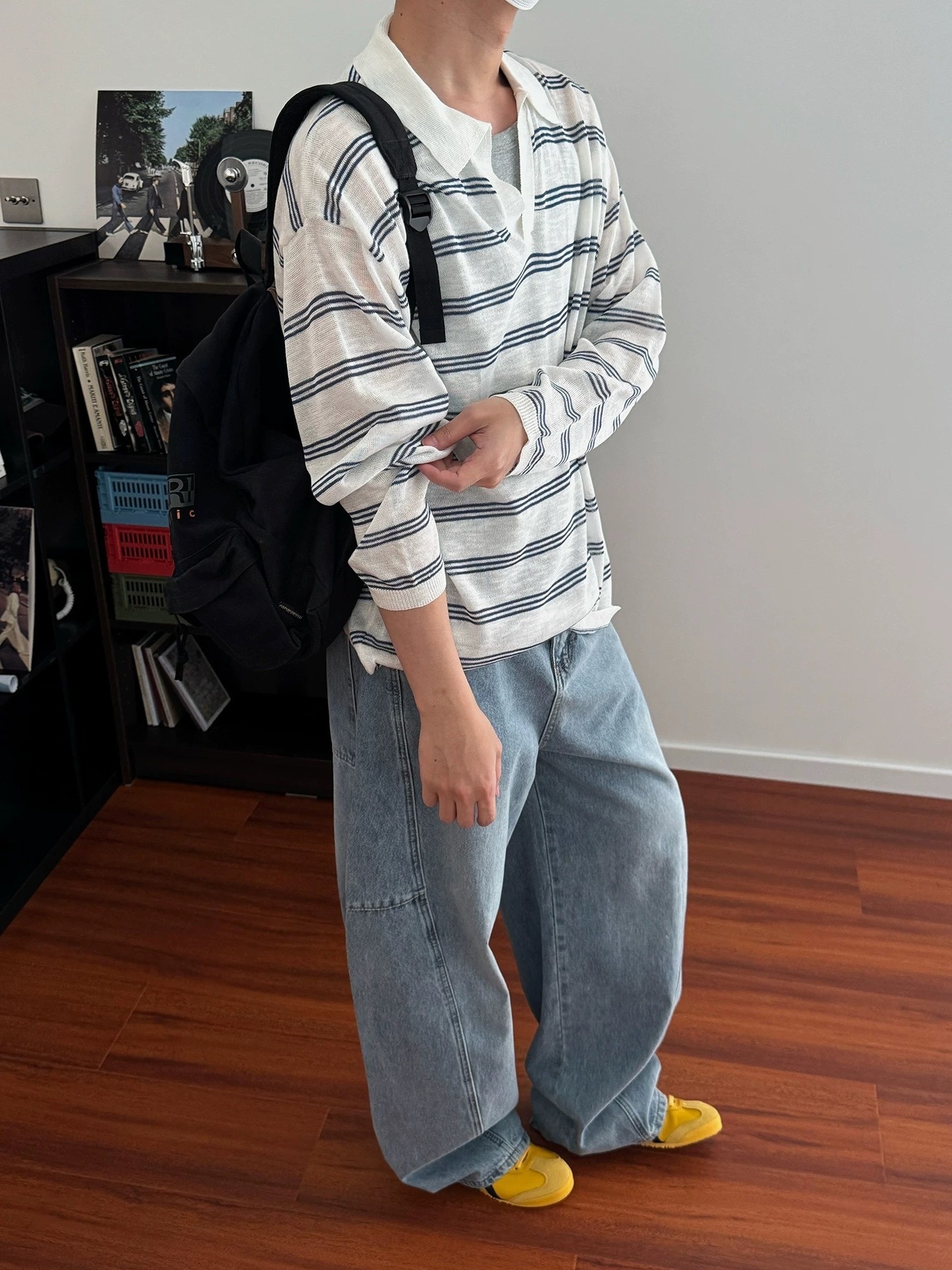 boy Boy Polo Shirt For Men Spring And Autumn V-Neck Sun Protection Knitted Long Sleeve Thin Breathable Lightweight T-Shirt With_voghion.com