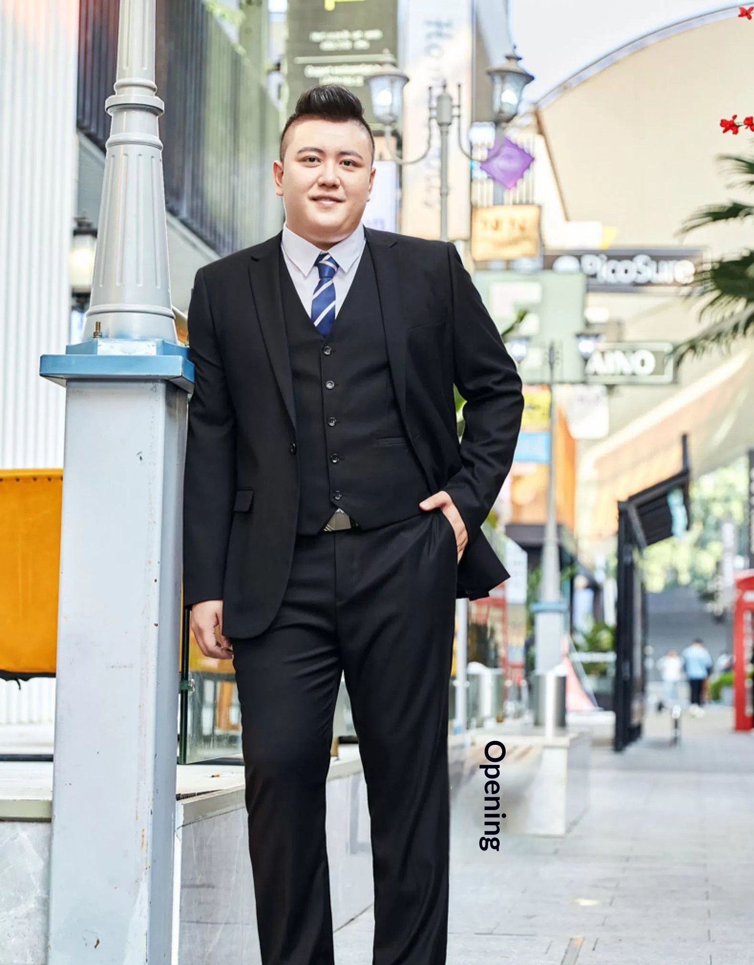 Vestito da sposo per uomo taglie forti, professionale, da lavoro, da cerimonia, da sposo, da sposo, vestibilità regolare e slim fit_voghion.com