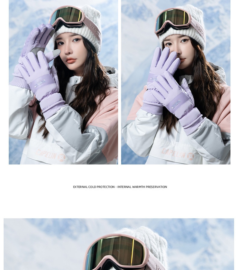 Guanti invernali da sci, spessi e caldi, per bici elettrica, moto, equitazione, antivento, antifreddo, antiscivolo, per uomo_voghion.com