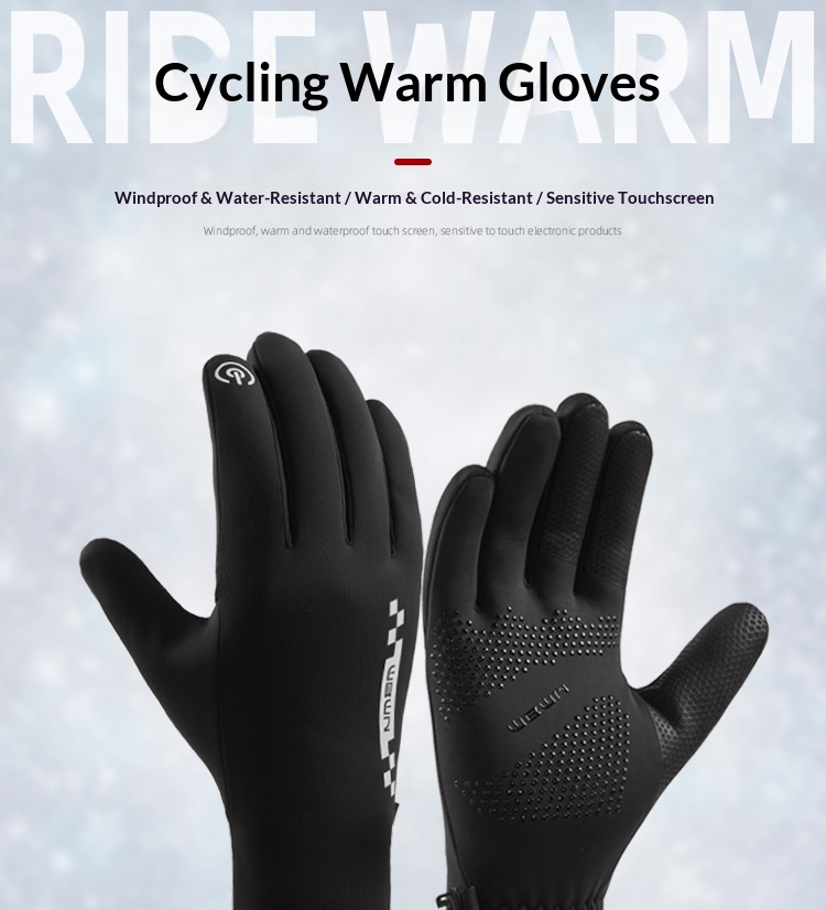 boy Boy Boy Autumn And Winter For Women, Sports Riding, Warm, Men's Windproof, Coldproof, Waterproof, Cycling, Driving, Non-slip,_voghion.com