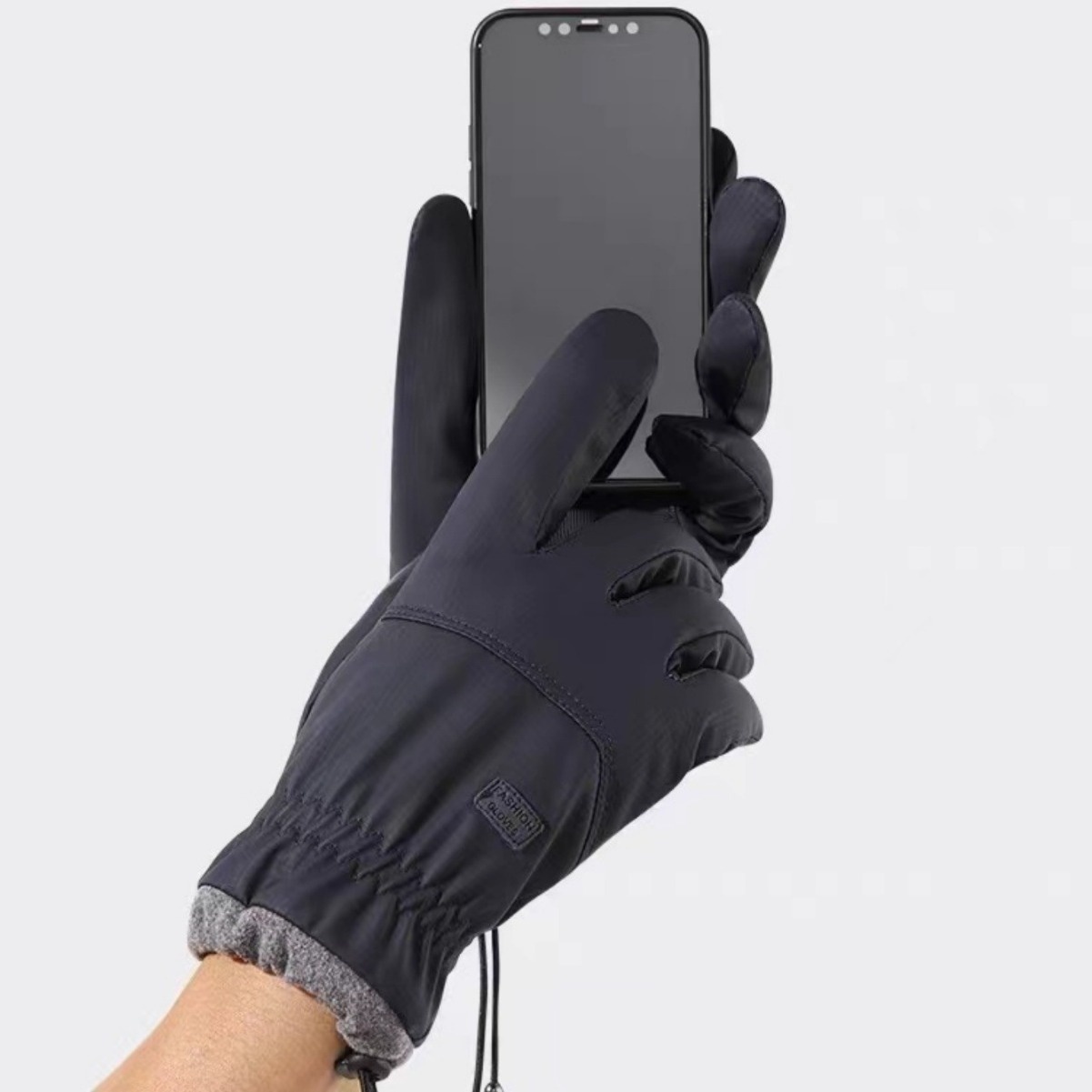 boy Boy Boy Winter Men Women, Warm Cotton For Delivery Riders, Windproof Waterproof Motorcycle Gloves, Ski Gloves With Fleece Lining_voghion.com