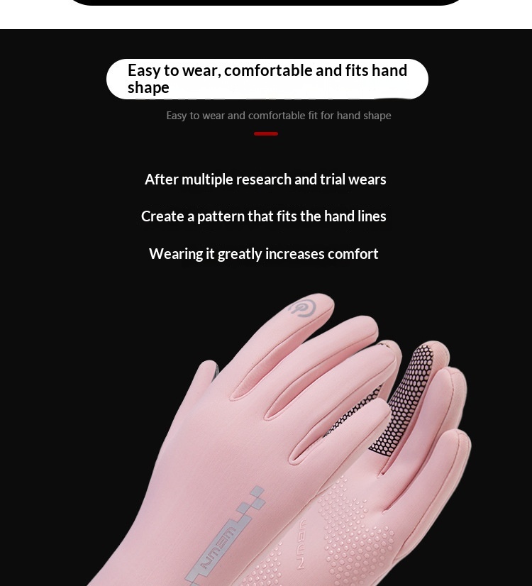 boy Boy Boy Autumn And Winter For Women, Sports Riding, Warm, Men's Windproof, Coldproof, Waterproof, Cycling, Driving, Non-slip,_voghion.com