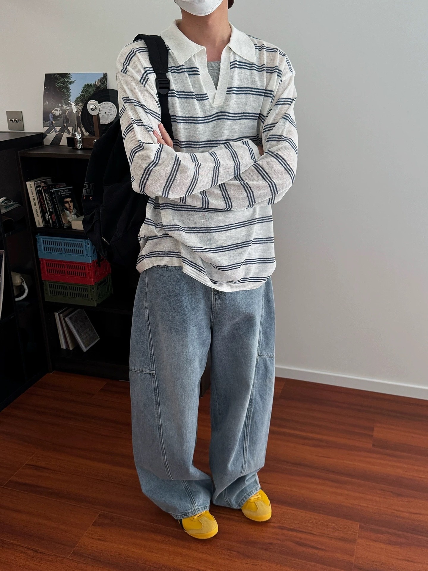 boy Boy Polo Shirt For Men Spring And Autumn V-Neck Sun Protection Knitted Long Sleeve Thin Breathable Lightweight T-Shirt With_voghion.com