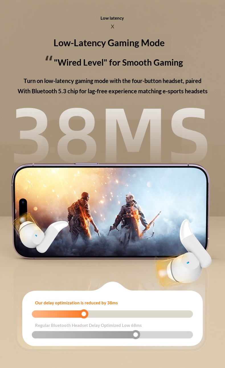 Écouteurs sans fil Bluetooth NeoGear Huaqiangbei 2023 TWS avec coque coulissante, réduction de bruit intelligente et sommeil C27_voghion.com