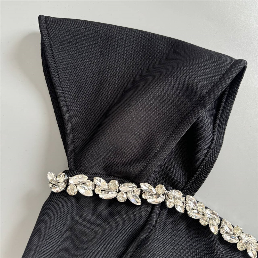 ChicShe ChicShe New Fashion Bandage Women's High-end Rhinestone Elegant Bodycon Dress European And American Cross-border_voghion.com