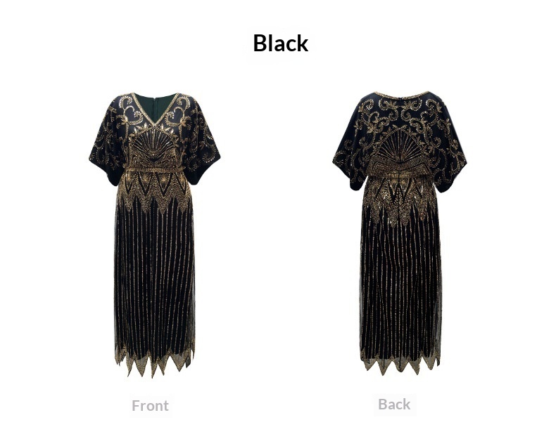 ChicShe ChicShe Middle East Cross-Border Sequin High-End Banquet Long Dubai Luxurious Beaded Robe Dress Arabia_voghion.com