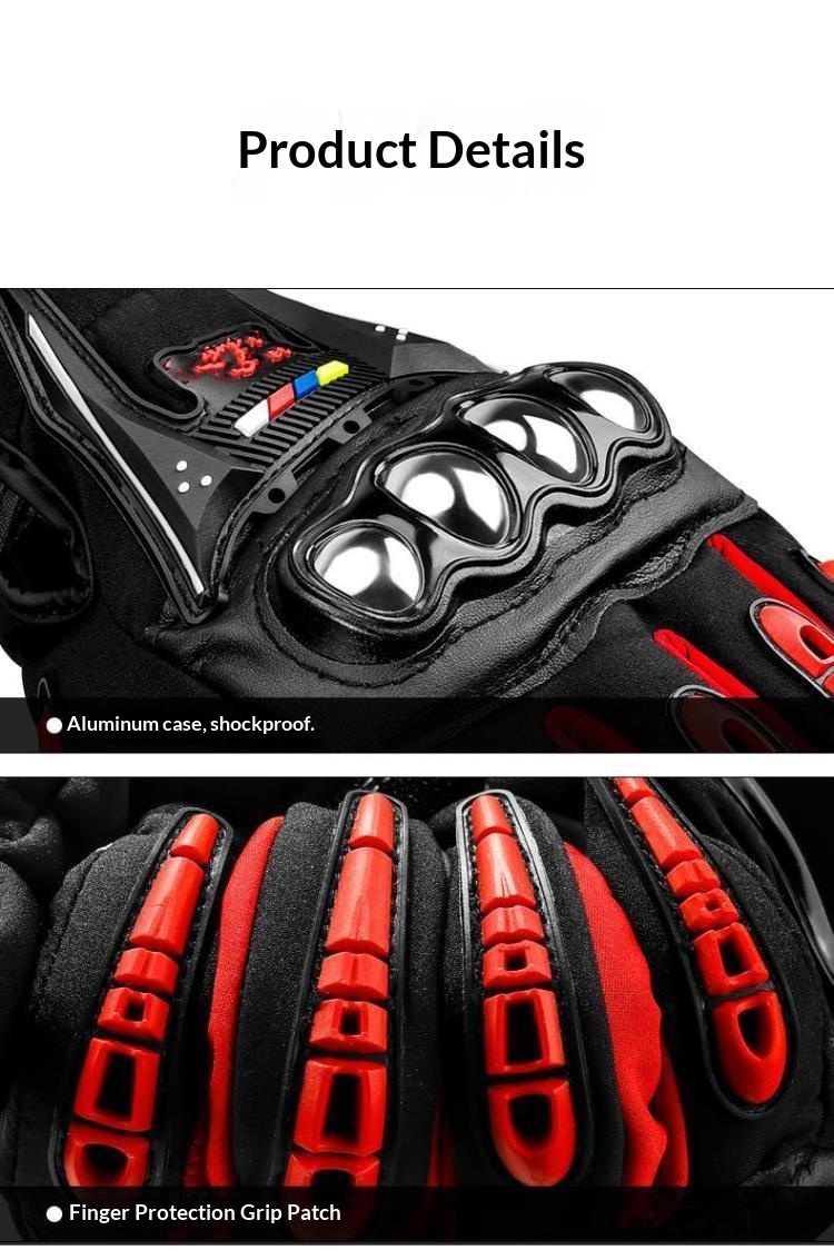 Guanti da moto Boy Boy per uomo, autunno e inverno, caldi, antiscivolo, da equitazione, touchscreen, abbigliamento da motociclista, per tutte le stagioni,_voghion.com