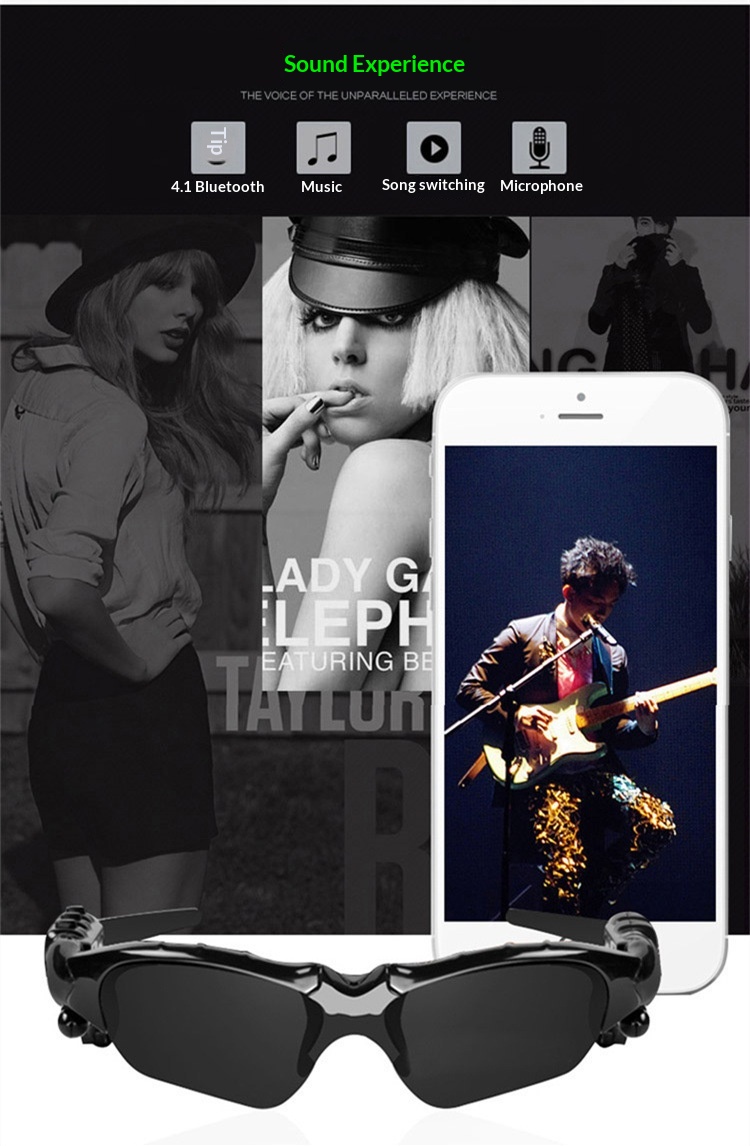 NeoGear NeoGear Cross-Border Hot Item 4.1 Stereo Headset Sports Smart Bluetooth Glasses Wholesale_voghion.com