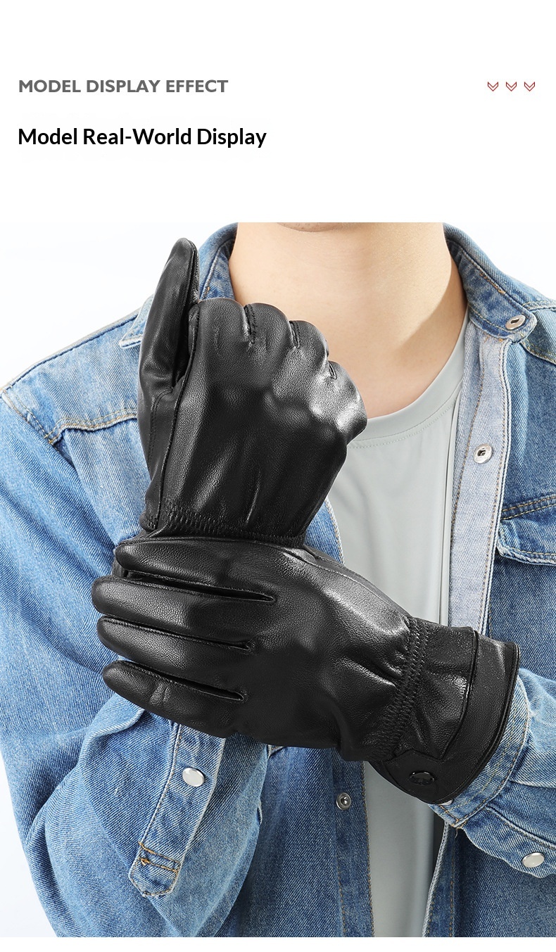 boy Boy Boy For Women And Men Winter Korean Solid Color Pattern Warm Fleece Thickened Waterproof Cold-Proof Fingered Cycling Ski_voghion.com