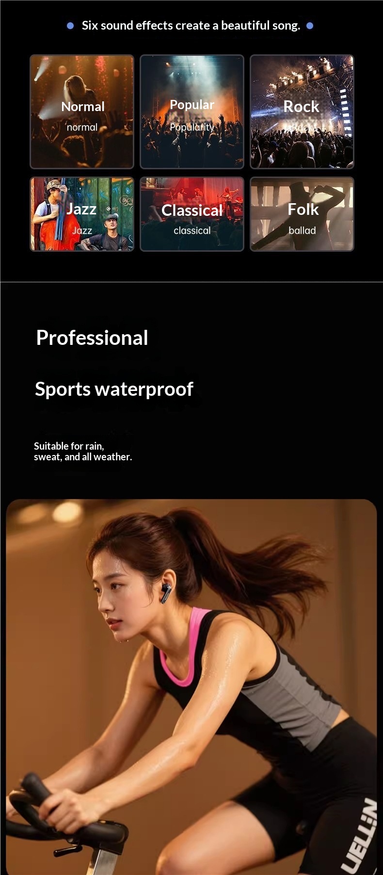 NeoGear NeoGear New LED Color Screen Control Smart AI Translation Bluetooth Earbuds In-Ear High Sound Quality Noise Cancelling Sports_voghion.com