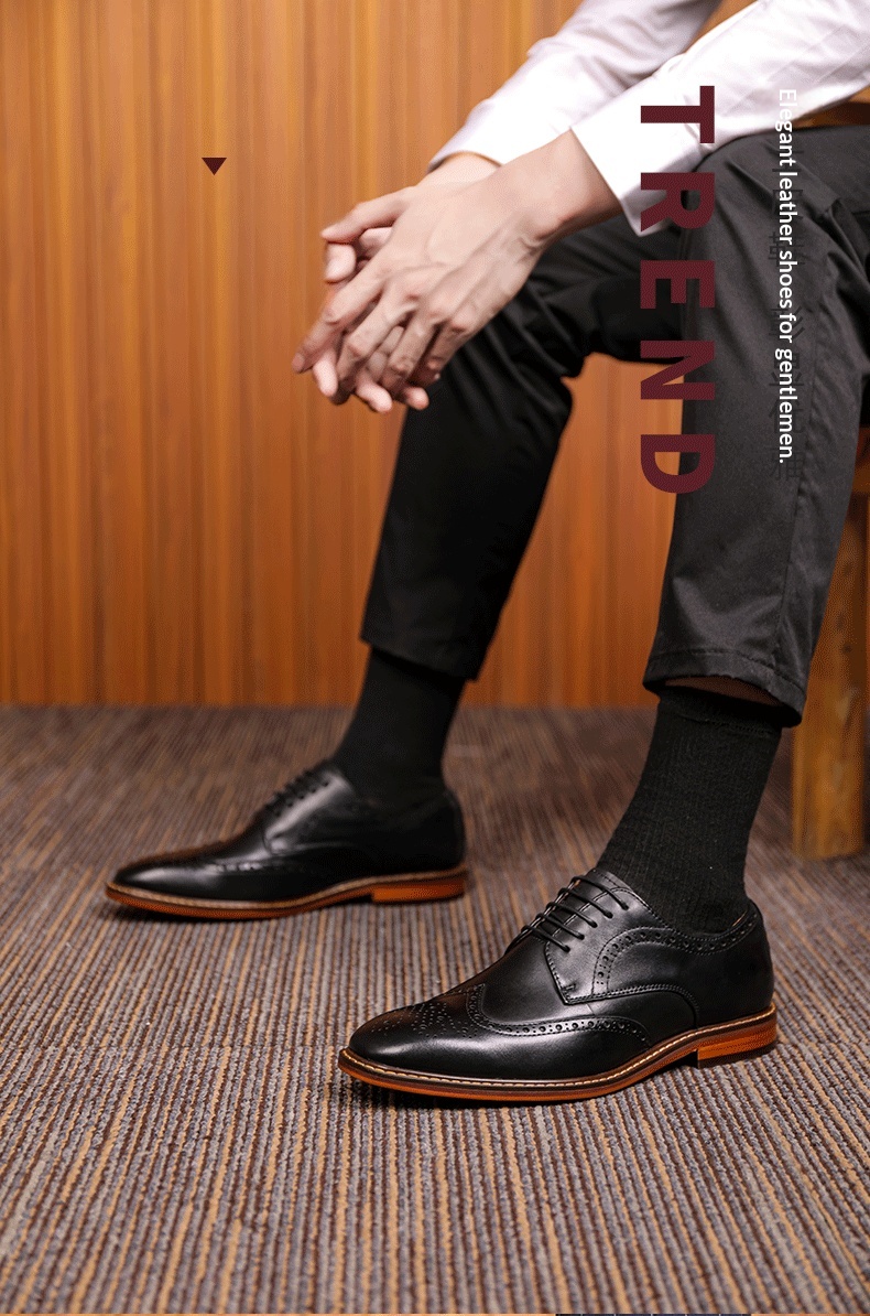 Scarpe da sposa da uomo Voyage Brogue intagliate, formali, in vera pelle, fatte a mano, con strato superiore in pelle di vacchetta, extra large_voghion.com