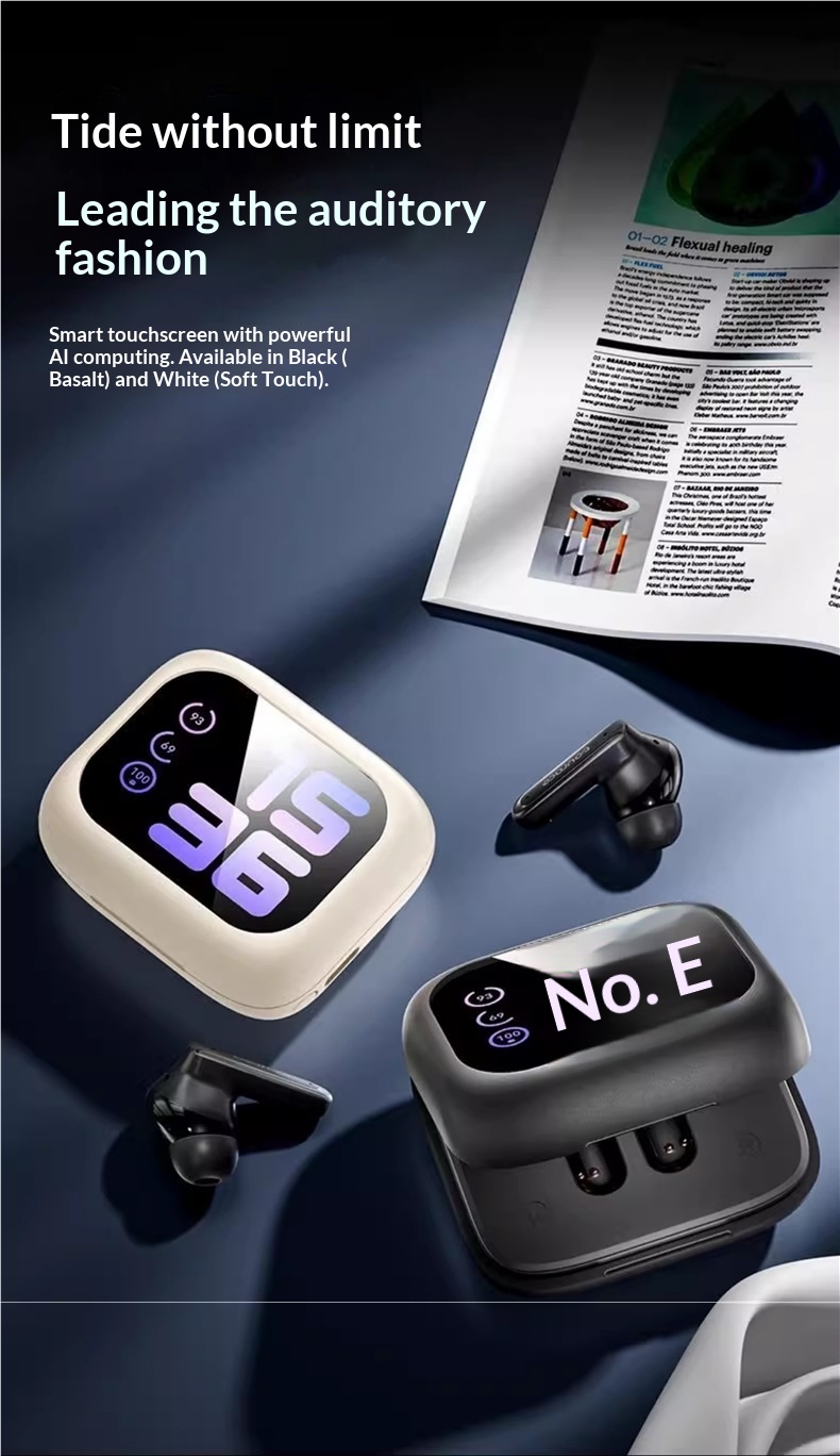 NeoGear NeoGear New LED Color Screen Control Smart AI Translation Bluetooth Earbuds In-Ear High Sound Quality Noise Cancelling Sports_voghion.com