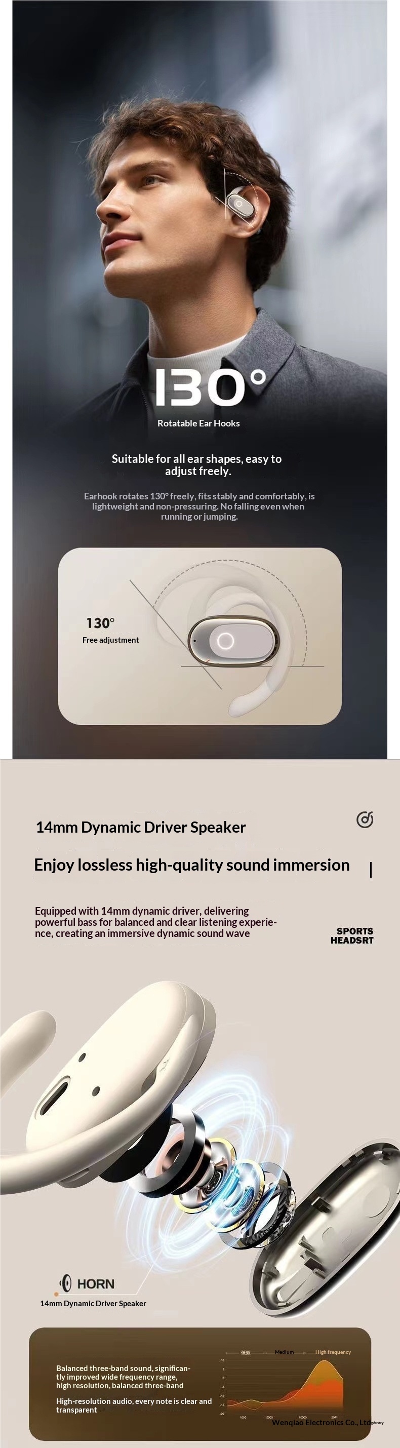 NeoGear 2025 Neue KI-Kopfhörer Bluetooth Over-Ear Sport Laufen Geräuschunterdrückung Lange Akkulaufzeit_voghion.com