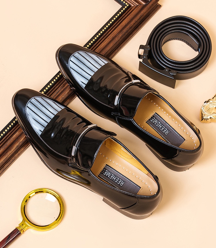 Scarpe da uomo in pelle stile Derby retrò britannico Voyage With Dragonfly Flying Patent, all'ingrosso 0763_voghion.com