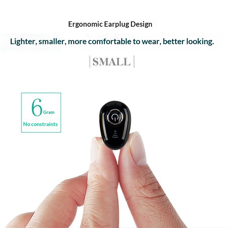 Écouteur Bluetooth ultra-compact et invisible NeoGear Cross-Border Mini S650 sans fil, mono-auriculaire, pour le sport, intelligent et universel_voghion.com