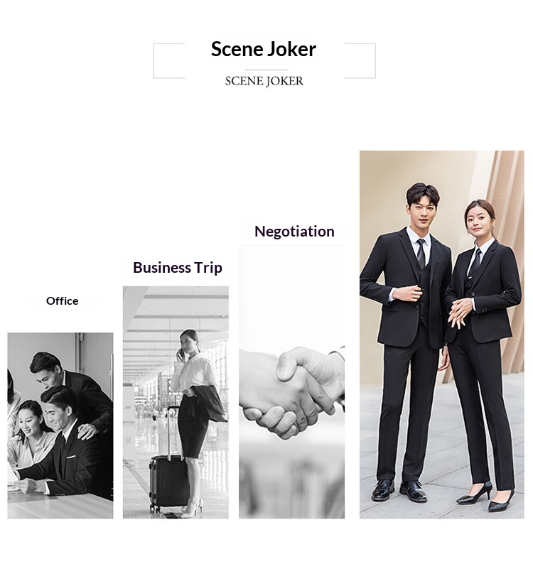 Boy Business Zwart Jasje Heren Commuter Slim Fit Professioneel Formeel Damespak Driedelige Set Groothandel_voghion.com