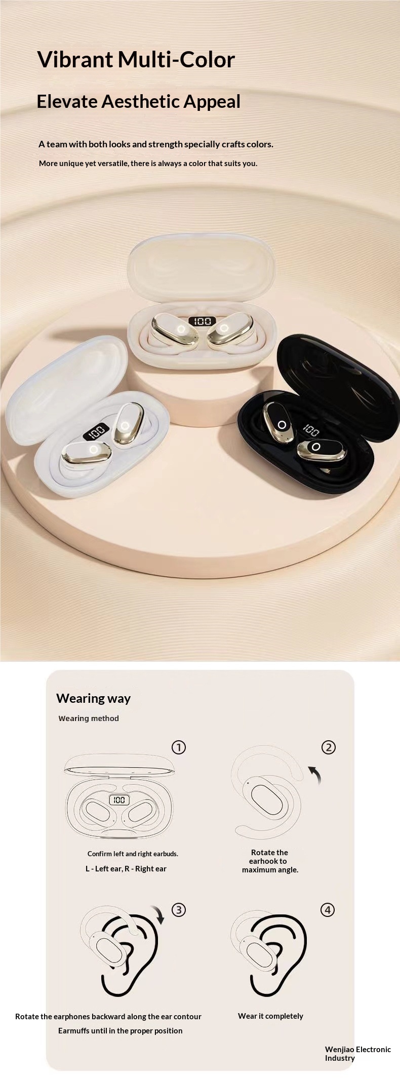 NeoGear 2025 Neue KI-Kopfhörer Bluetooth Over-Ear Sport Laufen Geräuschunterdrückung Lange Akkulaufzeit_voghion.com