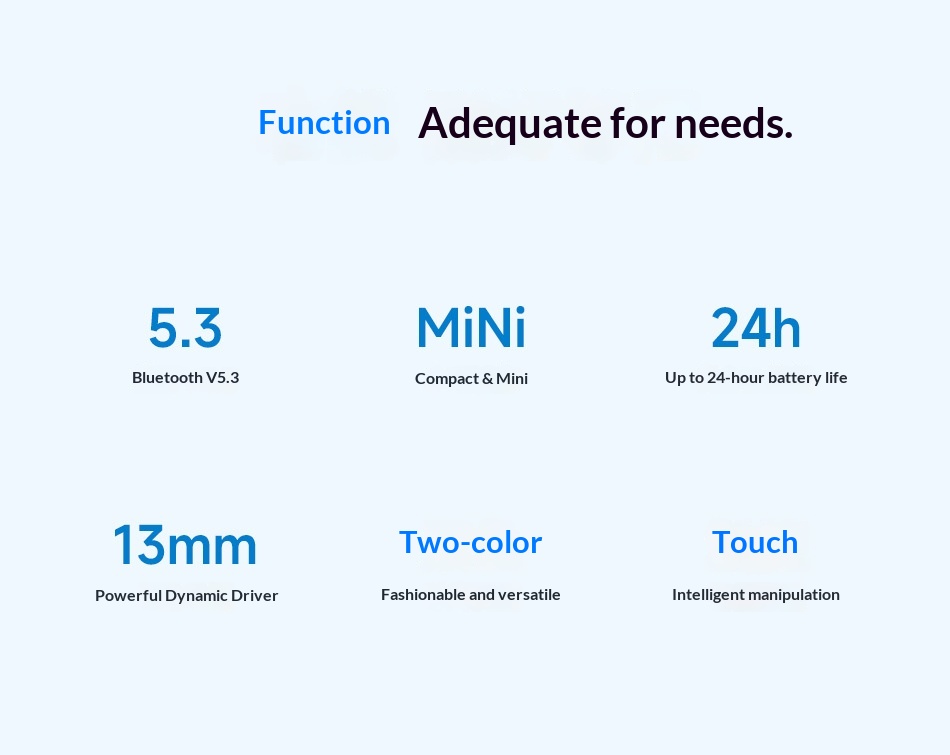 NeoGear NeoGear AWEI TWS Semi-In-Ear HiFi Sound Quality 5.3 Noise Cancelling Sports Bluetooth Earbuds_voghion.com