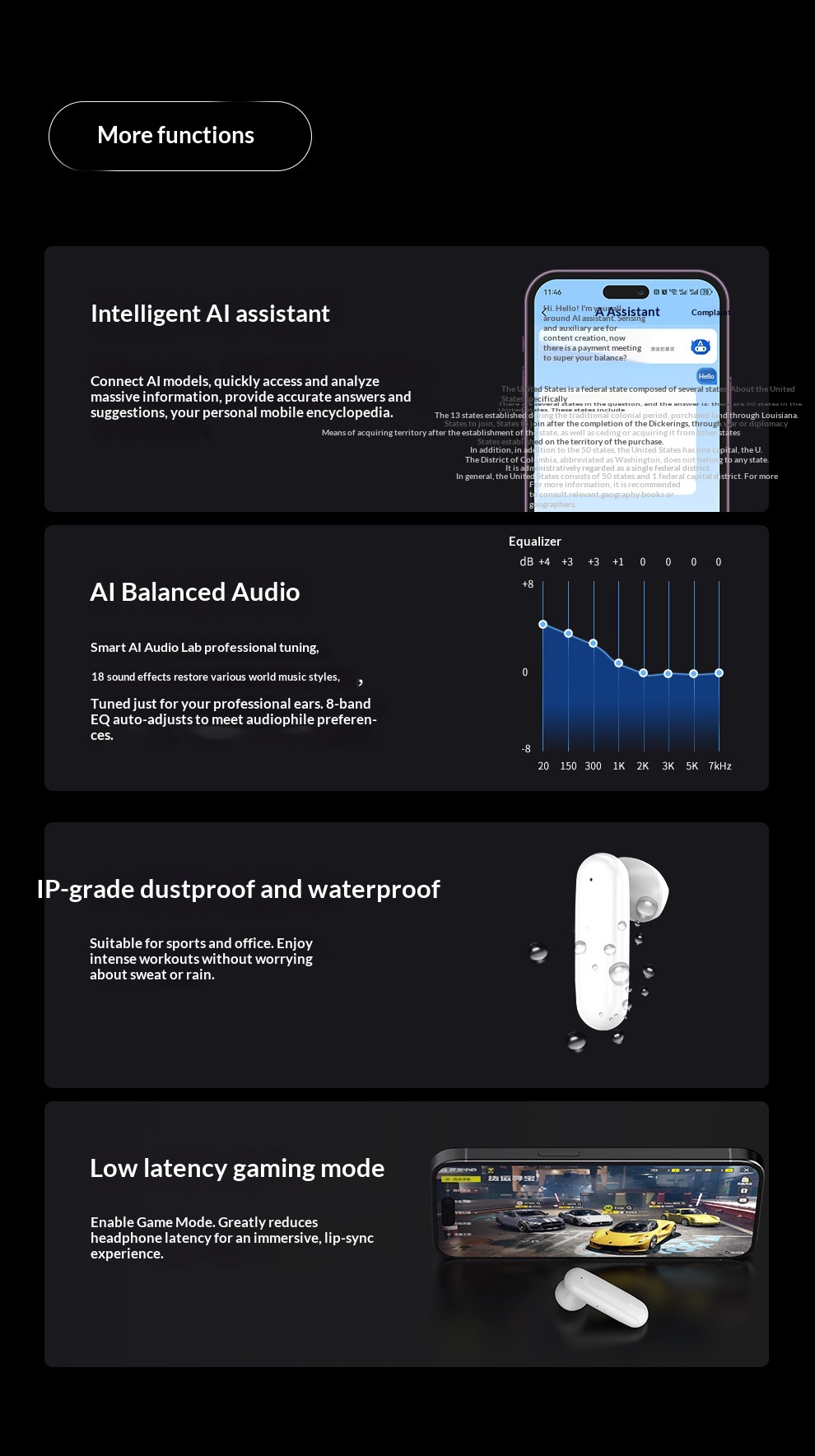 Auriculares de traducción NeoGear para conferencias, inalámbricos, Bluetooth, grabación intraaural, cancelación de ruido, interpretación simultánea, inteligencia artificial._voghion.com