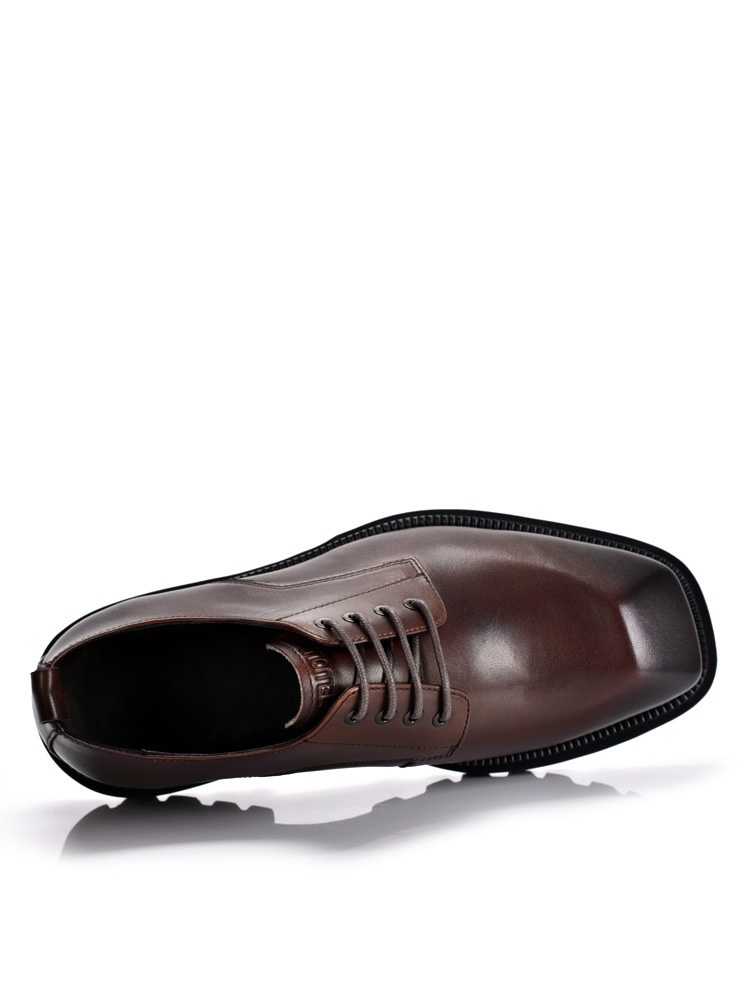 Scarpe da uomo in vera pelle Voyage, eleganti e di alta qualità, con punta quadrata, suola spessa, stile retrò, casual e artigianali_voghion.com