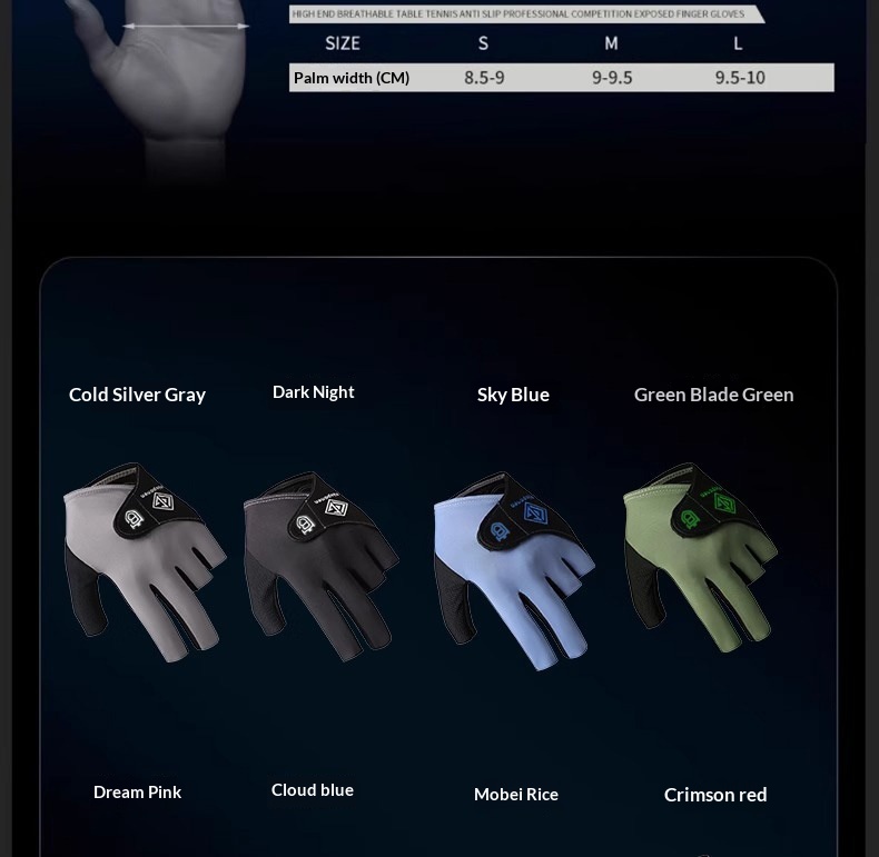 boy Boy Boy Professional Billiard Gloves For Adults, Breathable, Wear-resistant, Comfortable, Non-slip, Half-finger, Lightweight,_voghion.com