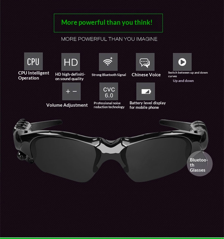 NeoGear NeoGear Cross-Border Hot Item 4.1 Stereo Headset Sports Smart Bluetooth Glasses Wholesale_voghion.com