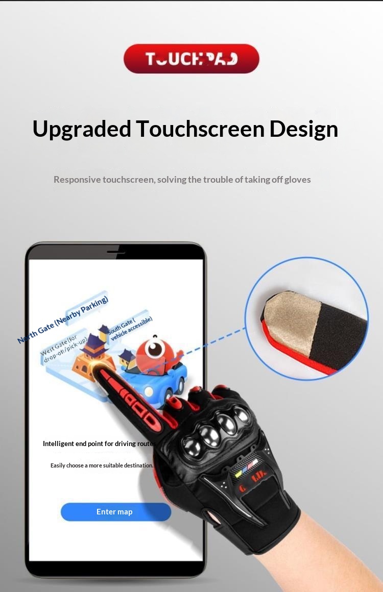 Guanti da moto Boy Boy per uomo, autunno e inverno, caldi, antiscivolo, da equitazione, touchscreen, abbigliamento da motociclista, per tutte le stagioni,_voghion.com