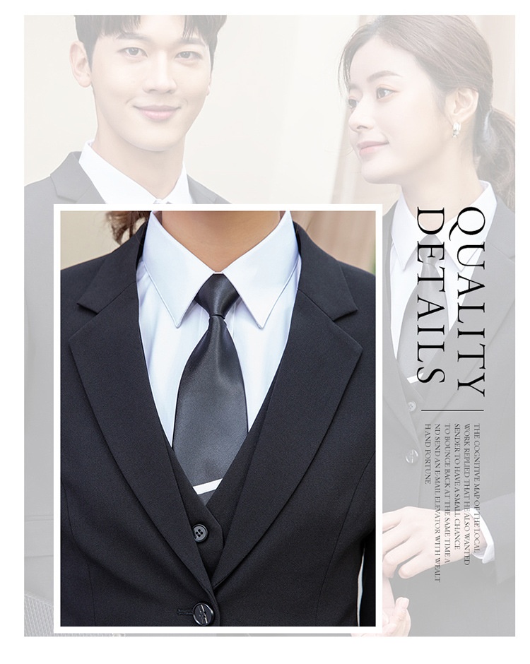 Boy Business Zwart Jasje Heren Commuter Slim Fit Professioneel Formeel Damespak Driedelige Set Groothandel_voghion.com