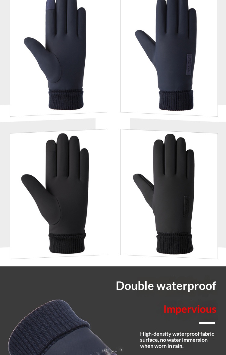 ragazzo Ragazzo Ragazzo Morbido Mezza età e Anziani All'aperto Per Uomo Inverno Corsa Ciclismo Touchscreen Guida Foderato in Pile Ispessito Genitore_voghion.com