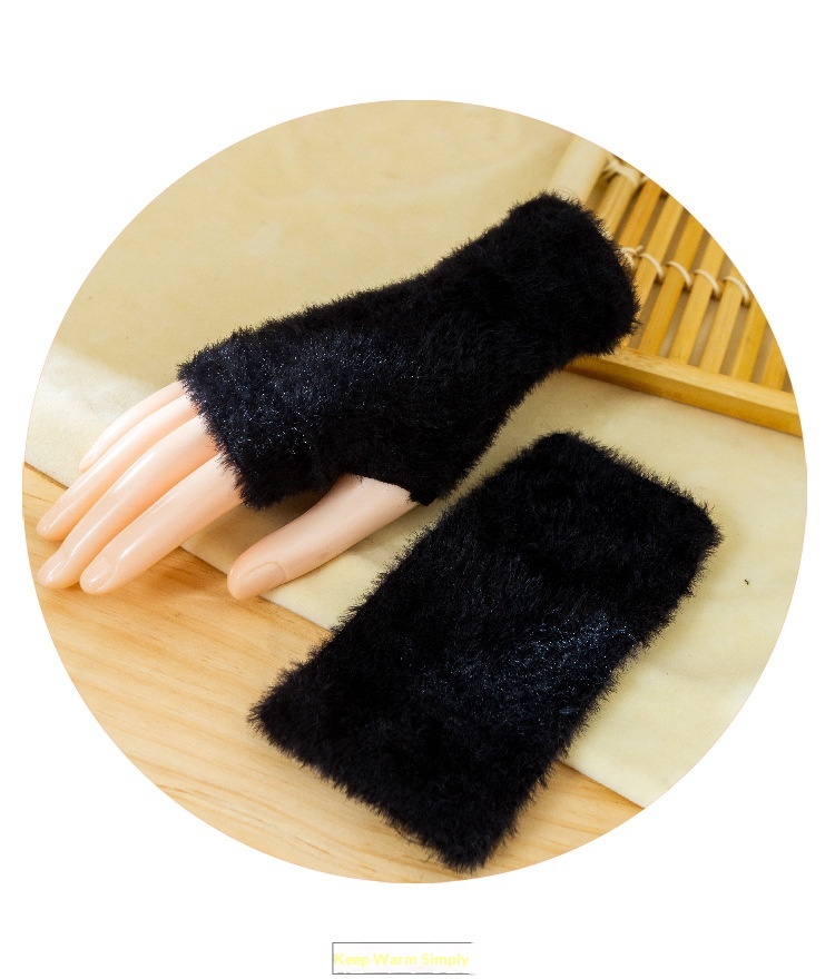 boy Boy Boy Finger Gloves For Women, Autumn And Winter Warm Harajuku Style, Men's Student Couple Fingerless Half Gloves, Ins Trend_voghion.com