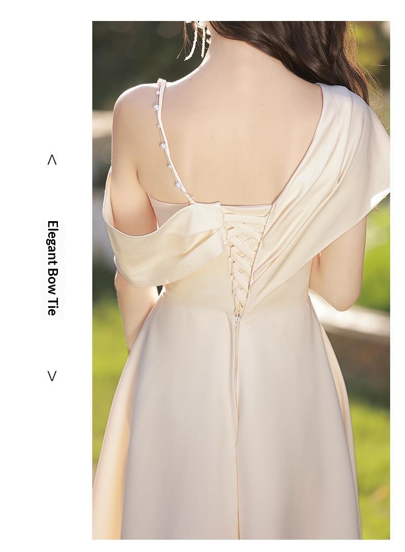ChicShe ChicShe 2025 New Style Female Best Friend Fairy Slim Champagne Color Sister Bridesmaid Group Dress High-end Summer_voghion.com