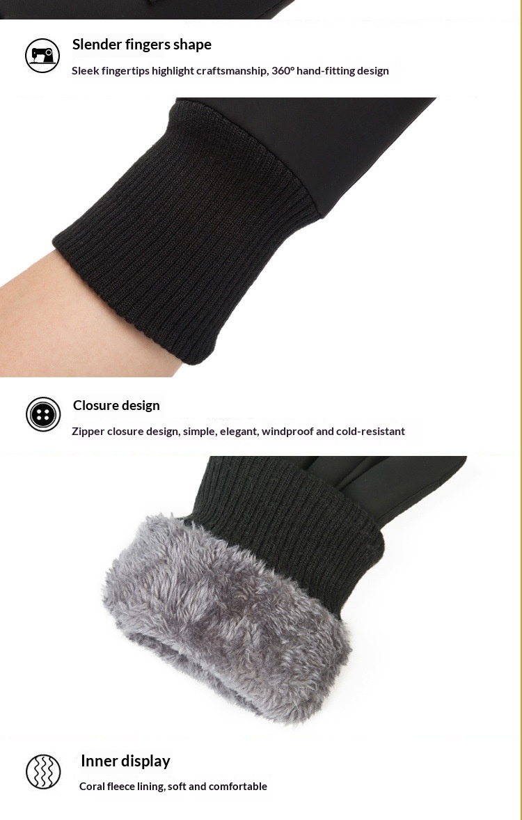 ragazzo Ragazzo Ragazzo Morbido Mezza età e Anziani All'aperto Per Uomo Inverno Corsa Ciclismo Touchscreen Guida Foderato in Pile Ispessito Genitore_voghion.com