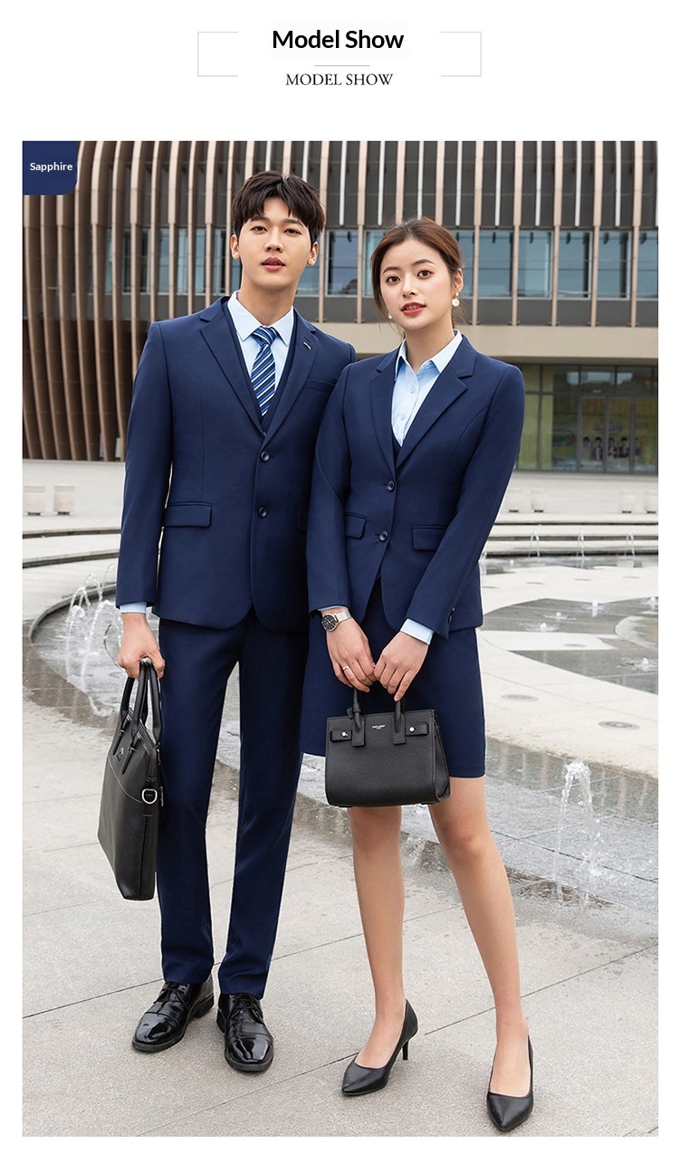 ragazzo Unisex Set Business Abbigliamento Formale Professionale Uomo Groomsman Suit Blu Reale Abbigliamento da Lavoro Slim Fit_voghion.com