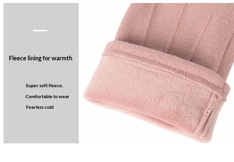 Gants chauds pour homme et femme, conçus pour le cyclisme, la conduite et les sports de plein air en polaire pour l'automne et l'hiver, compatibles avec les écrans tactiles._voghion.com