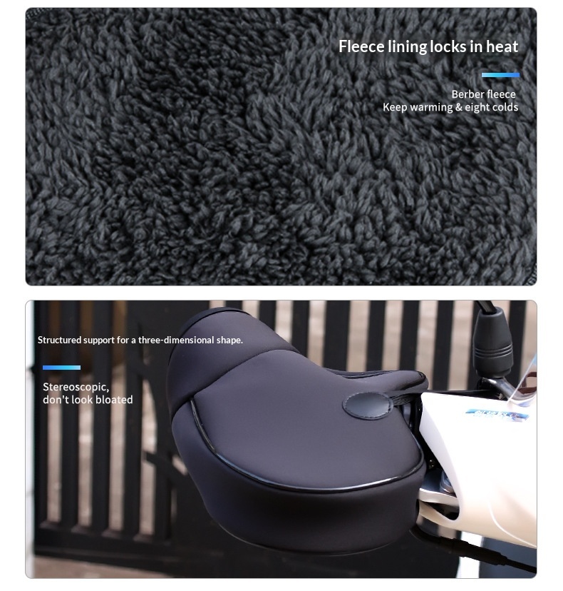 boy Boy Boy Motorcycle Handlebar Covers Fleece-Lined Warm Gloves Winter Riding Cold-Proof Windproof Handg Electric Bike Wrist_voghion.com