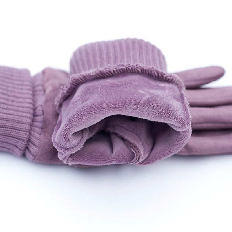 boy Boy Boy Winter Two-Finger Gloves Warm Cold-Proof Fleece-Lined Cycling Women Electric Bike Men Non-Slip Fingerless Touchscreen_voghion.com