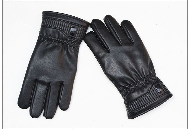 boy Boy Boy Autumn Winter New Down Cotton Leather Men Touch Screen Windproof Fleece Lined Thickened Motorcycle Driving Warm Ski_voghion.com