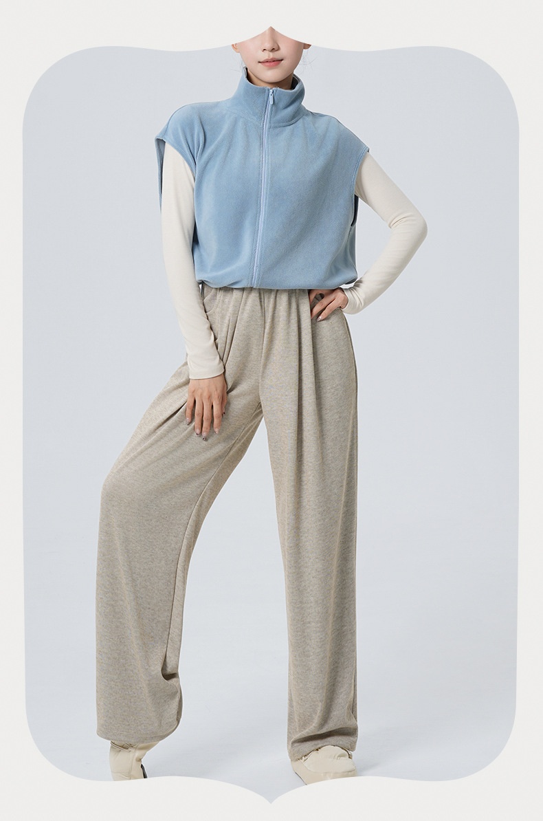 Surge Surge Surge Surge Women's Yoga Clothing Autumn Winter Fitness Jacket Cold-Proof Warm Vest Dance Sports Fleece Cardigan Tank Top_desvips.com