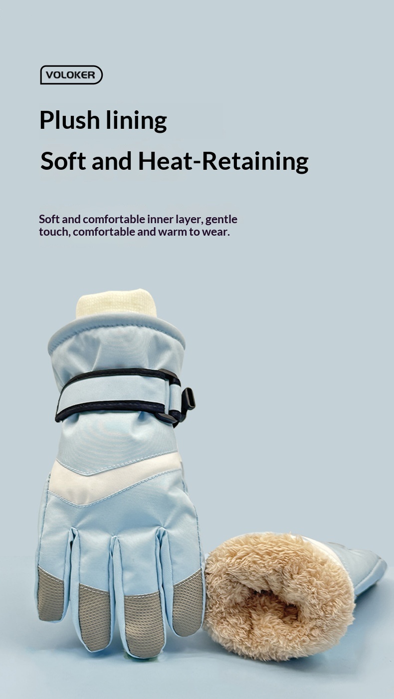 boy Boy Boy Women's Ski Winter Sports Outdoor Men's Warm Fleece Lined Windproof Cold-Proof Touchscreen Cycling Gloves_voghion.com