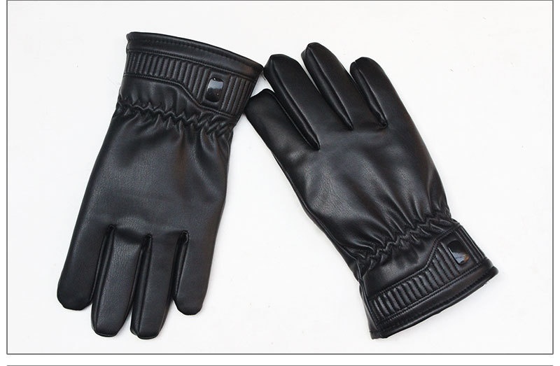 boy Boy Boy Autumn Winter New Down Cotton Leather Men Touch Screen Windproof Fleece Lined Thickened Motorcycle Driving Warm Ski_voghion.com