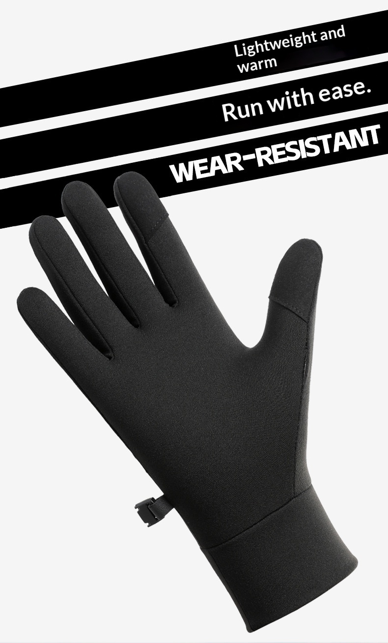 Herren Q363 Winterhandschuhe für Outdoor-Sportarten, dünn mit Fleece gefüttert, für Radfahren, Touchscreen, kältebeständig, wasserabweisend, kältebeständig, wasserabweisend_voghion.com