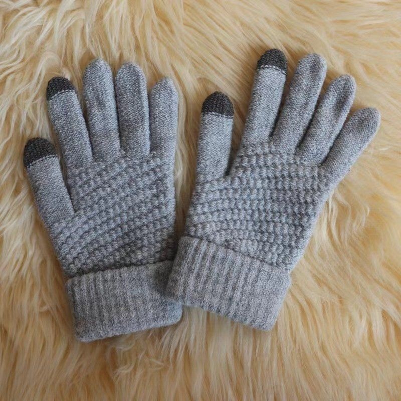 Junge Jungen Fahrradhandschuhe Warmes Fleece Touchscreen Schüler Winter Damen Radfahren Sport Winddicht Kältedicht Herren Autofahren_voghion.com