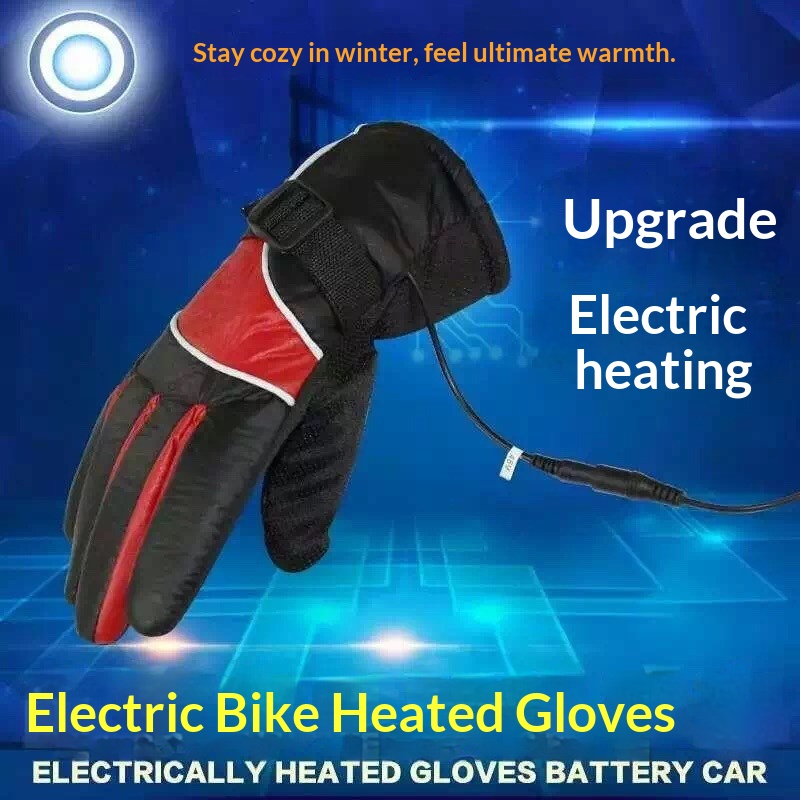 garçon Garçon Garçon Véhicule électrique Moto Recharge Gants chauffants auto-chauffants Chauffe-mains Housses de guidon Conduite Chaud Hiver M_voghion.com