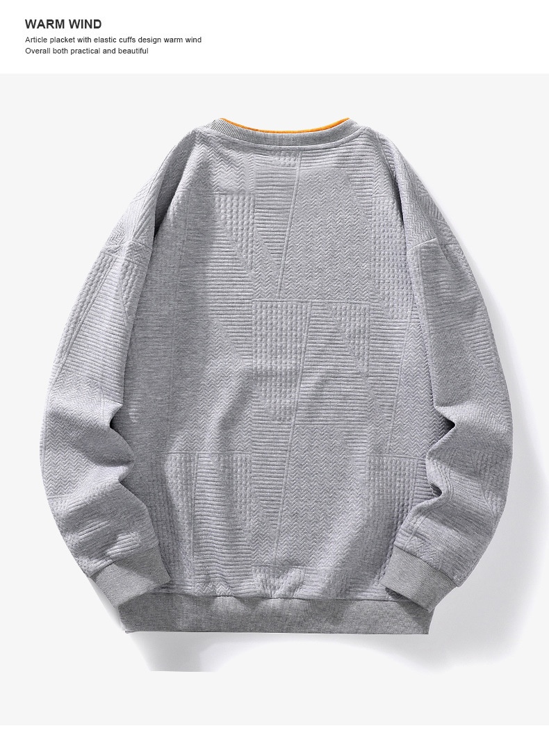 Sweat-shirt décontracté pour homme, collection automne, manches longues, col rond, coupe ajustée, tendance. Disponible en stock._voghion.com